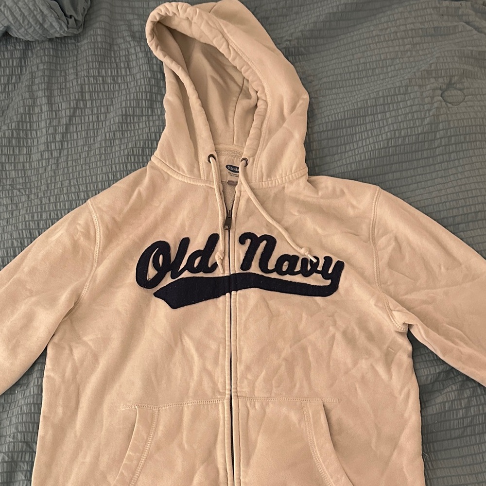 Old Navy Tan Zip-Up Hoodie